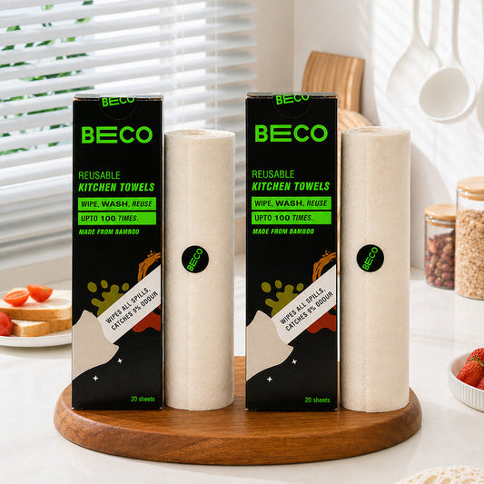 Reusable Bamboo Kitchen Towel - 20 Sheets | Pack of 2