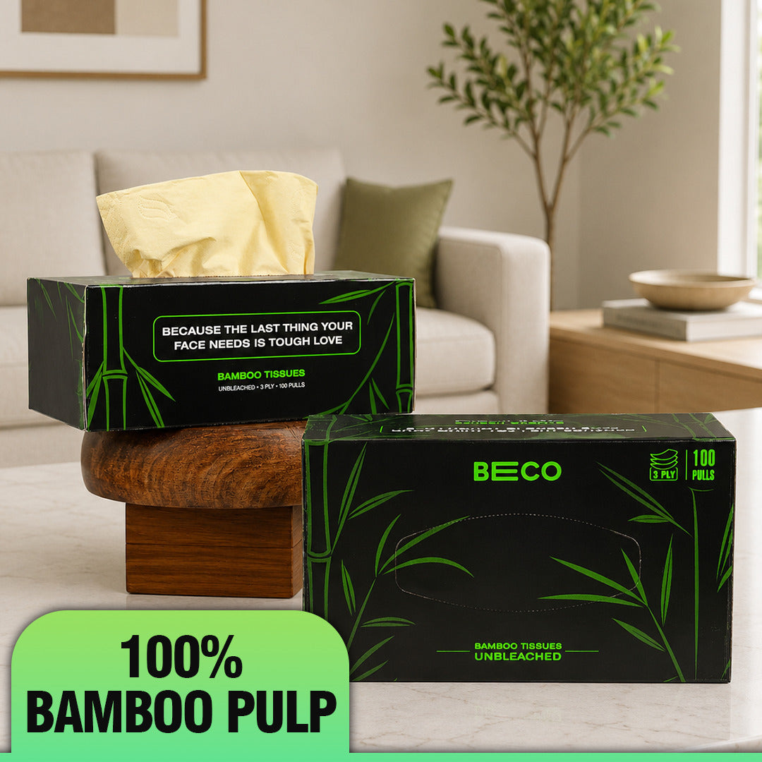 Bamboo Facial Tissue 100 Pulls 3ply