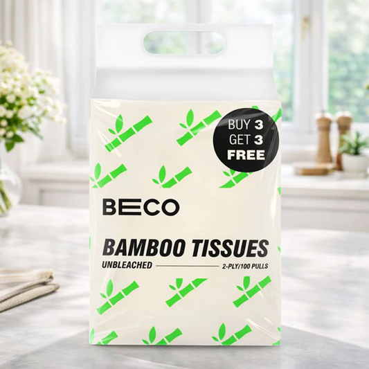 Bamboo Facial Tissues - 100 pulls | Pack of 6