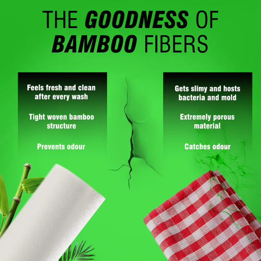 Reusable Bamboo Kitchen Towel - 20 Sheets | Pack of 2