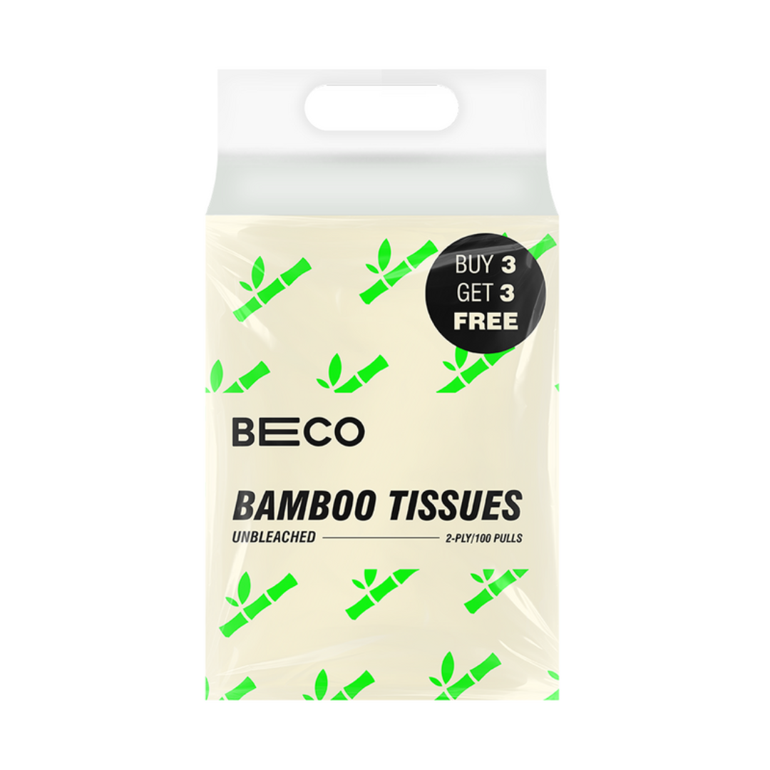 Bamboo Facial Tissues - 100 pulls | Pack of 6
