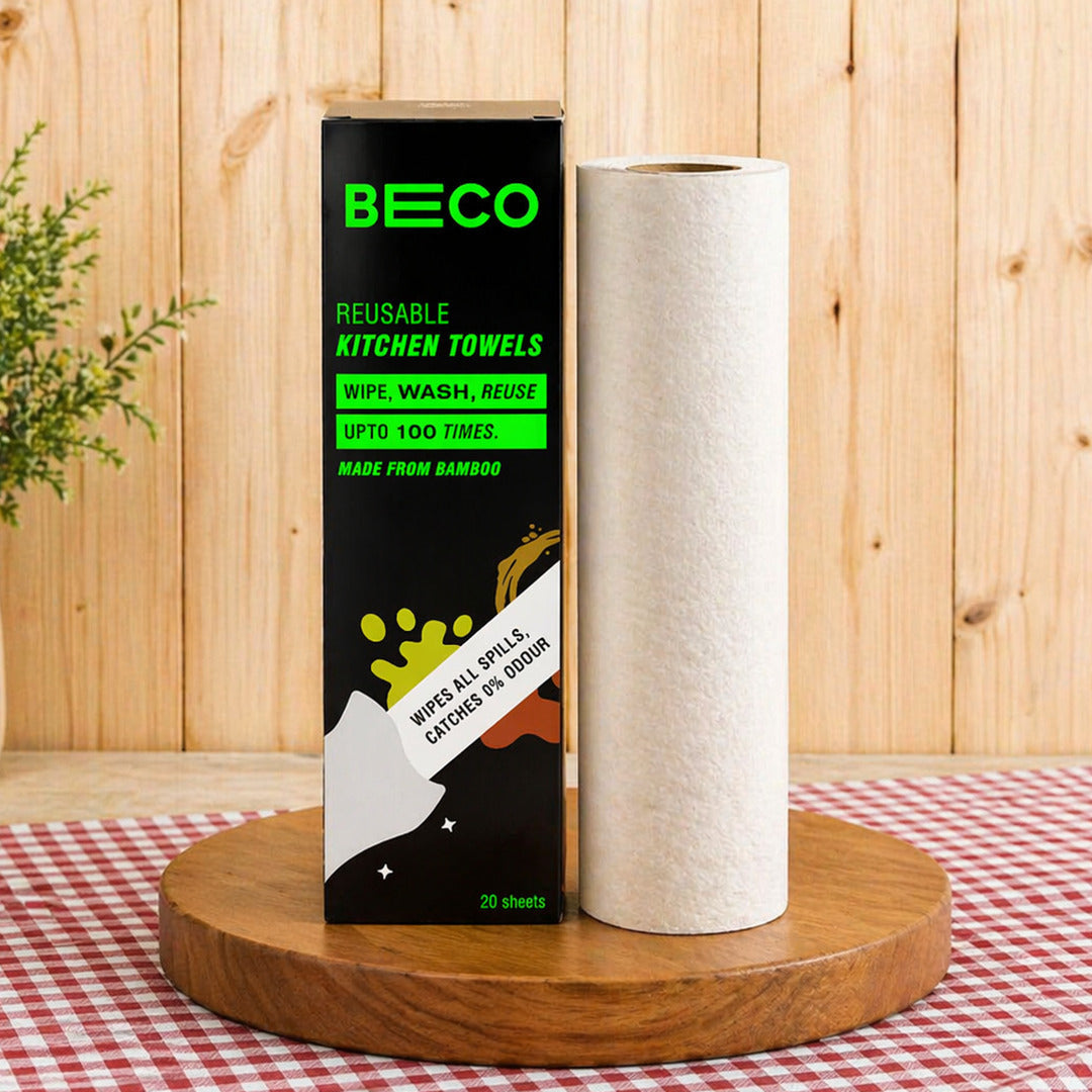 Reusable Bamboo Kitchen Towel - 20 Sheets | Pack of 2