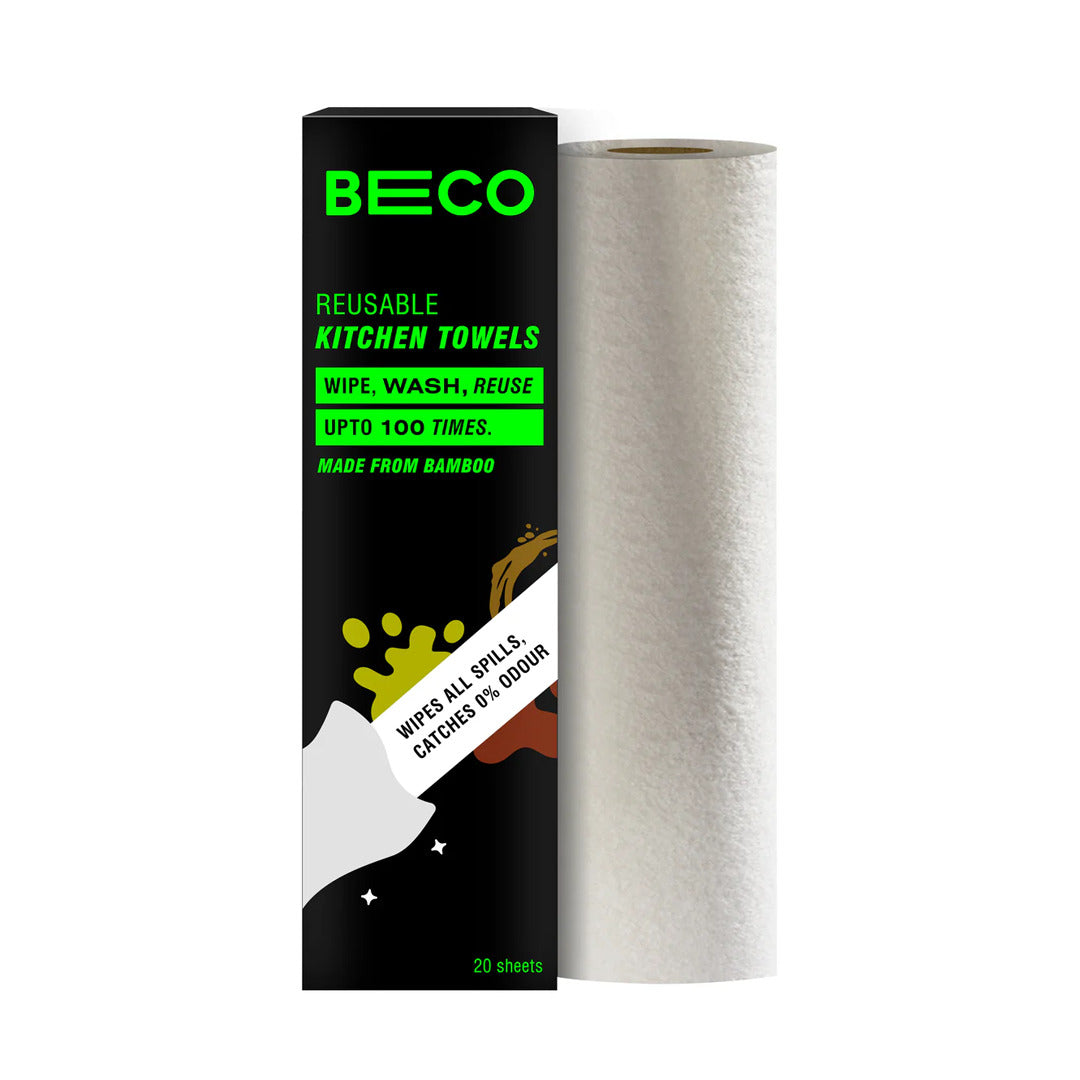Reusable Bamboo Kitchen Towel - 20 Sheets | Pack of 2