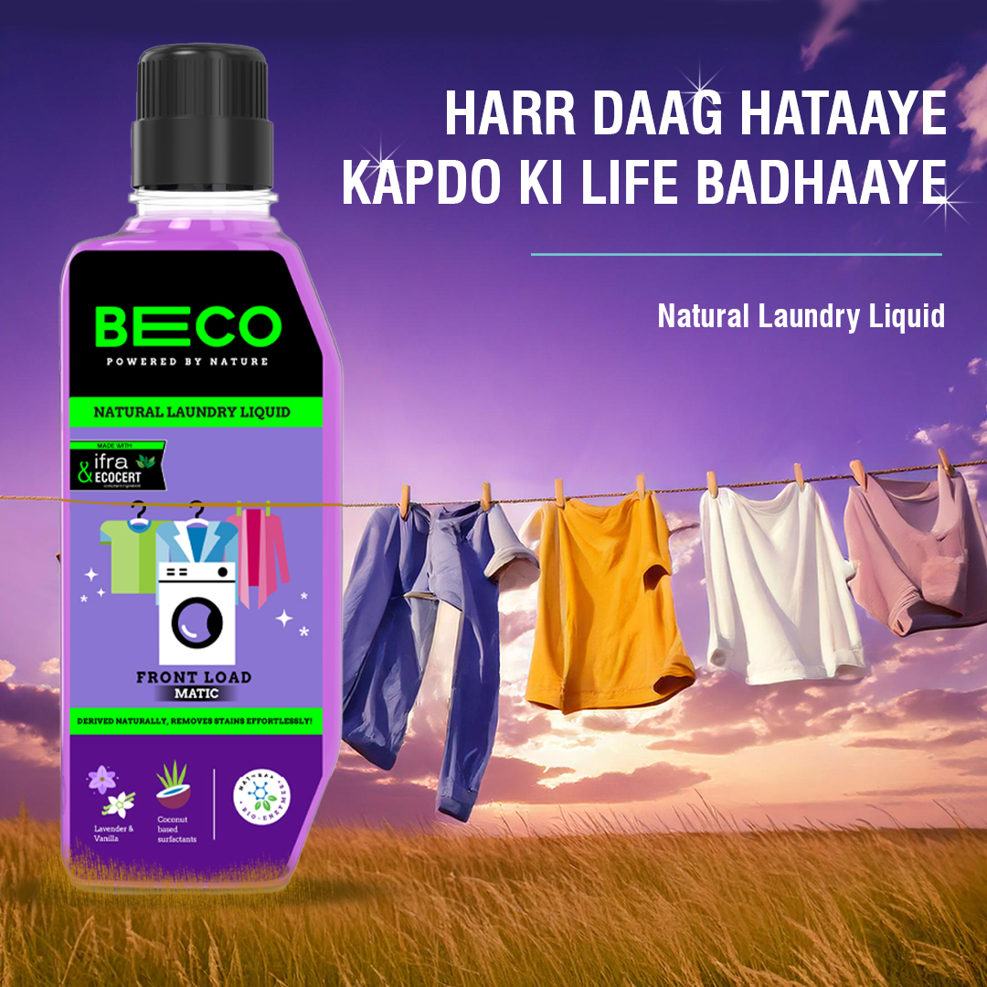 Natural Laundry Cleaner Liquid Shampoo Front Load 4 L Refill