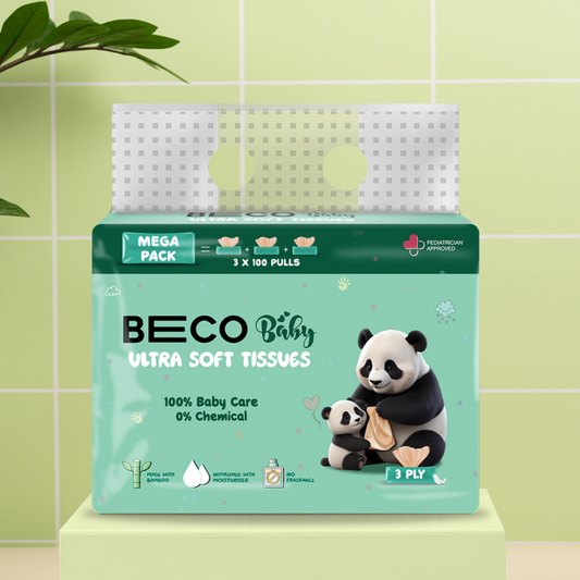 Ultra Soft Baby Tissues - 3 ply 100 Pulls Pack of 3
